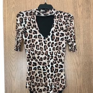 Cheetah print bodysuit